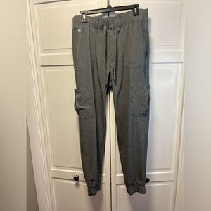 Hanes Comfort Fit Gray Jogger Scrub Pants Size Women’s Large